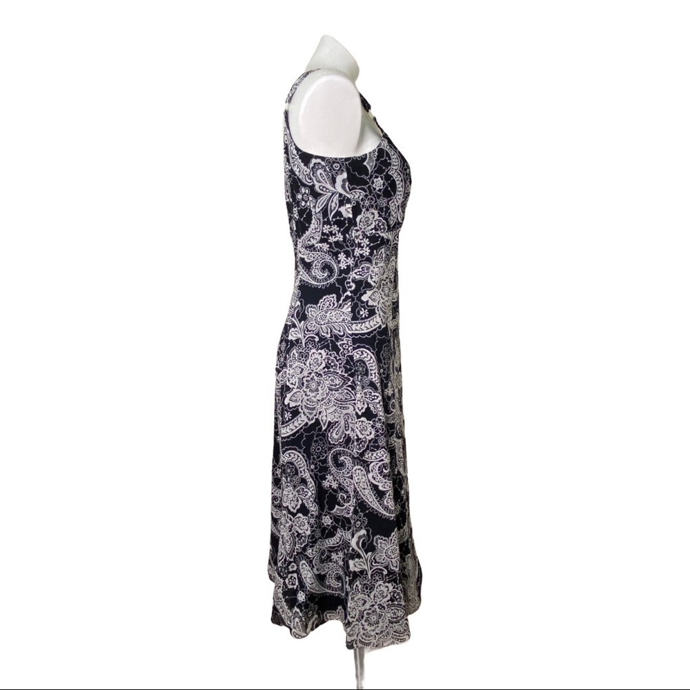 Nine West Black & White Sleeveless Dress Size 4 - Picture 4 of 8